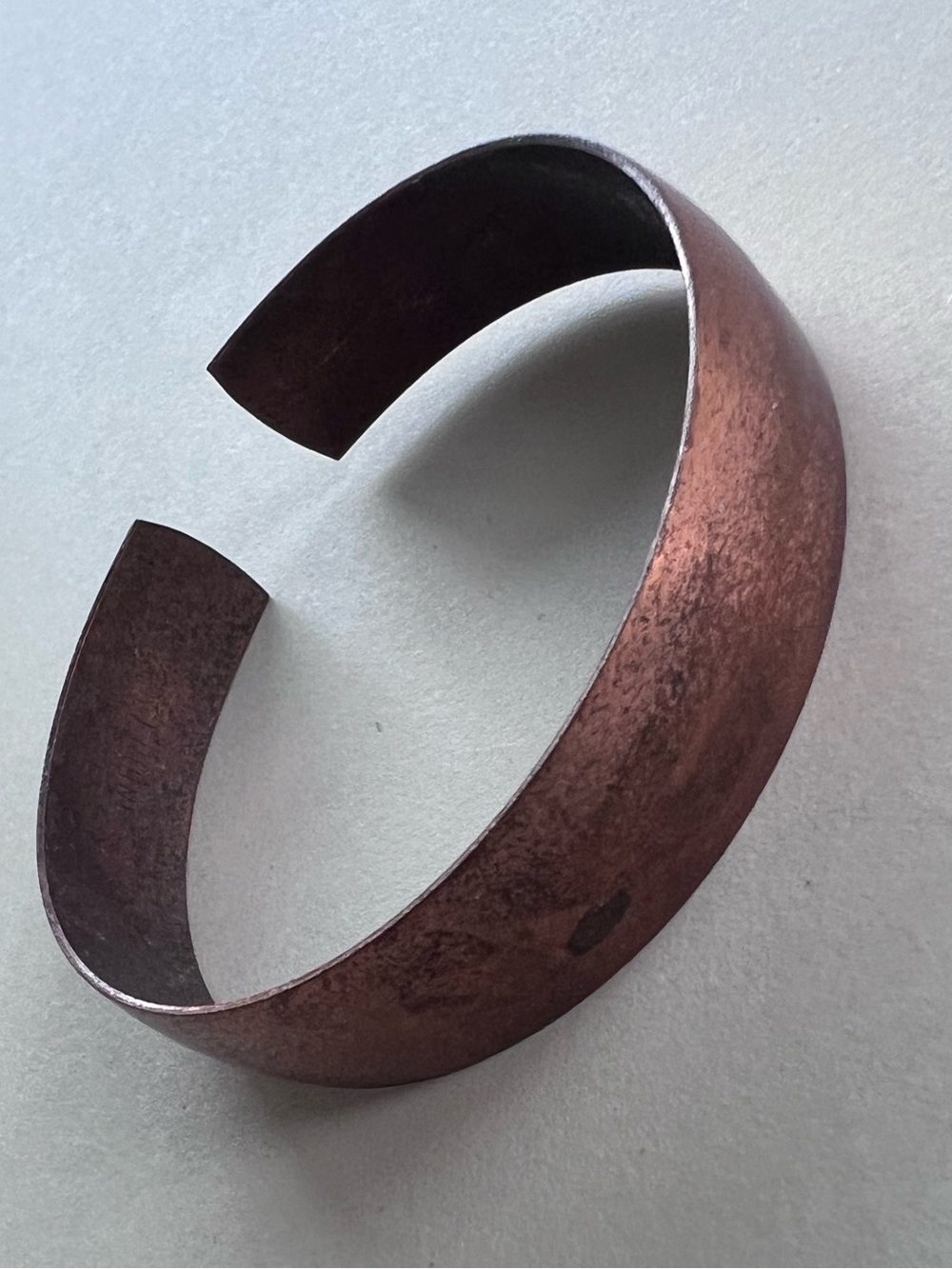 Copper Bracelet unisex simple modern cuff utilitarian industrial mod timeless